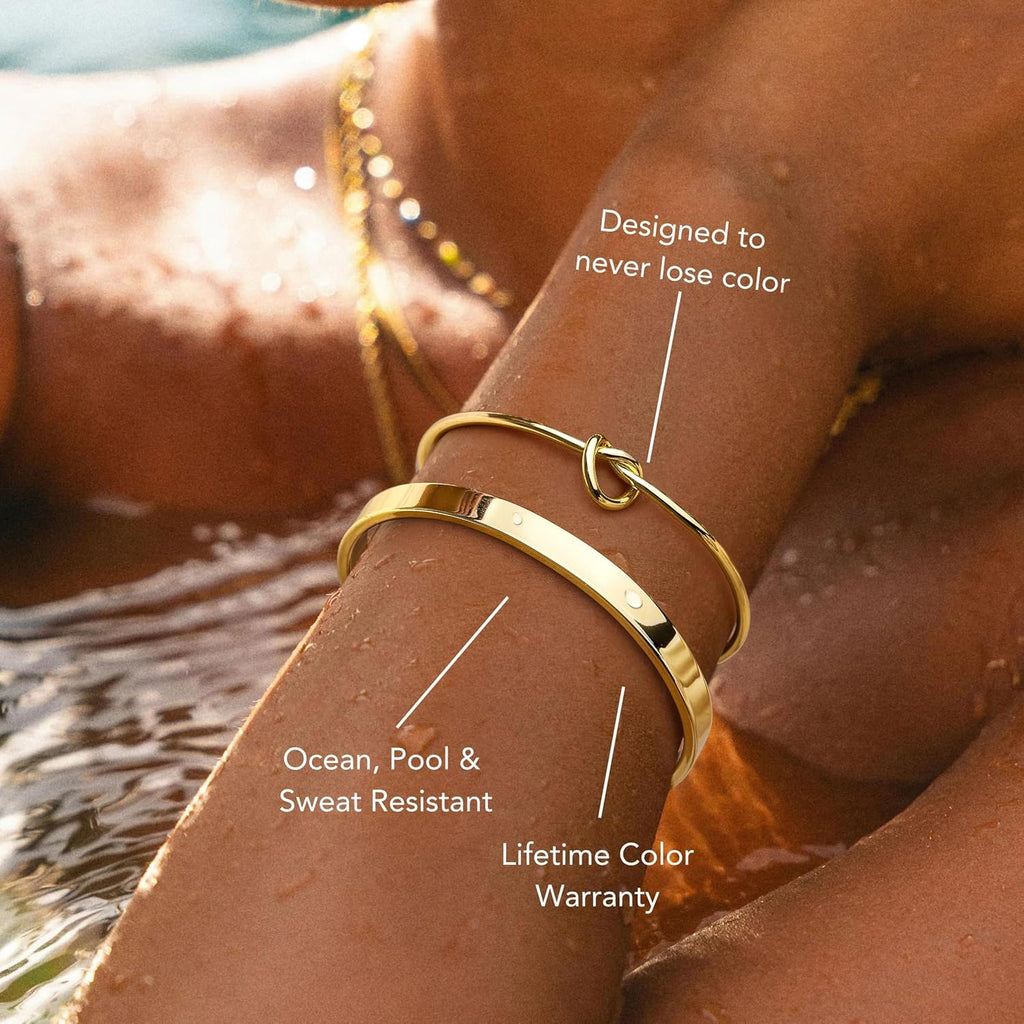 Trendy Gold Bracelet Set